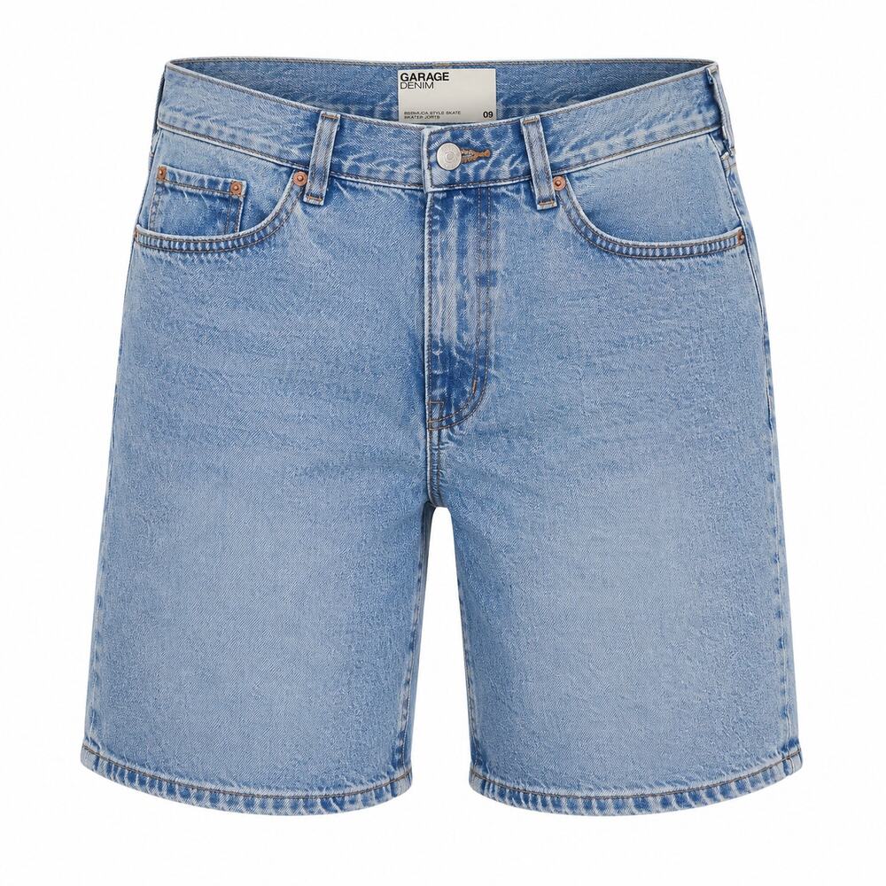 Garage Skater Jorts Womens 9 Jodie Blue New Bermuda Style Denim Shorts NWT